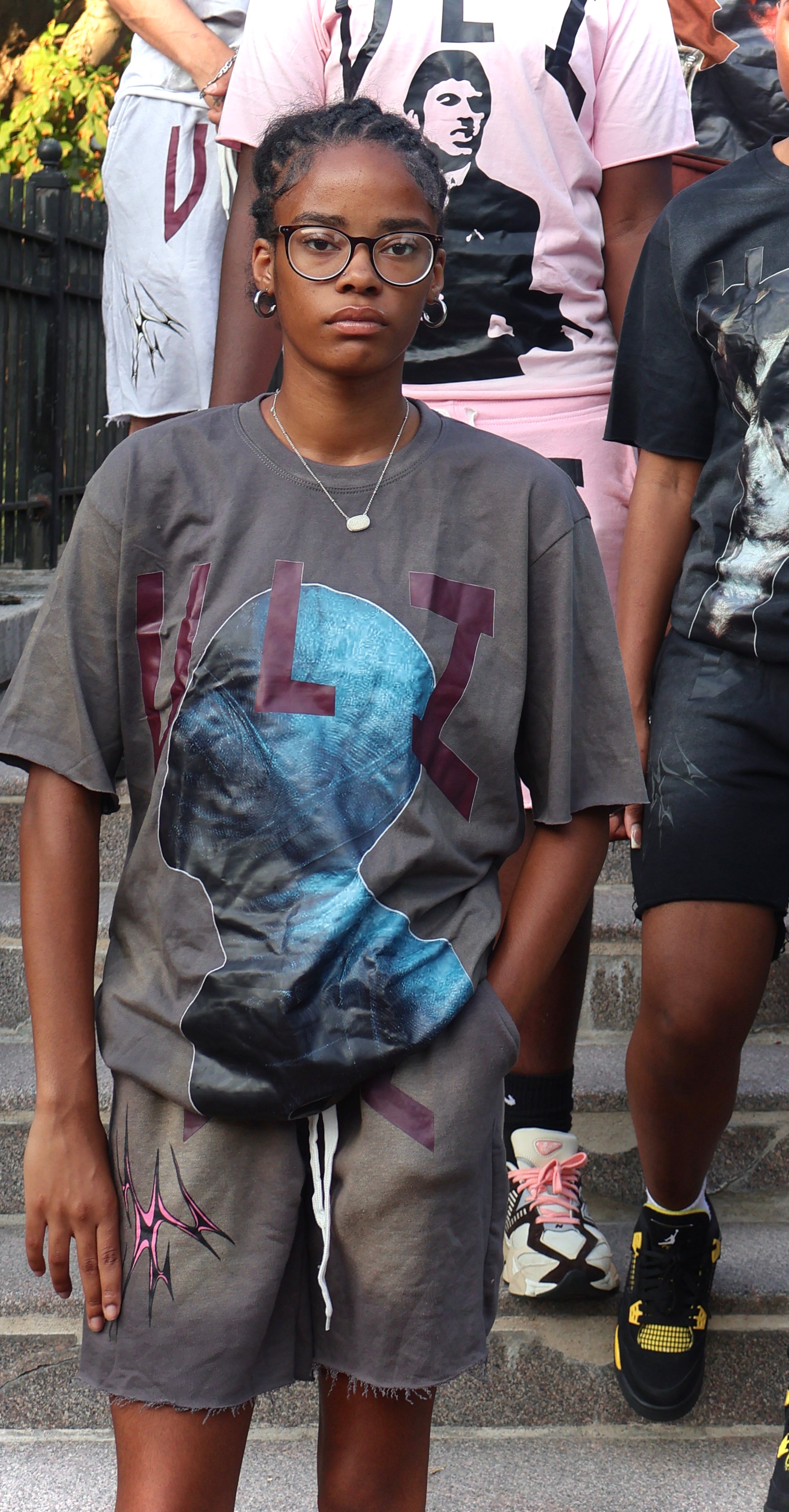 VLZ dyed short-sleeve T-shirt& Spray-short