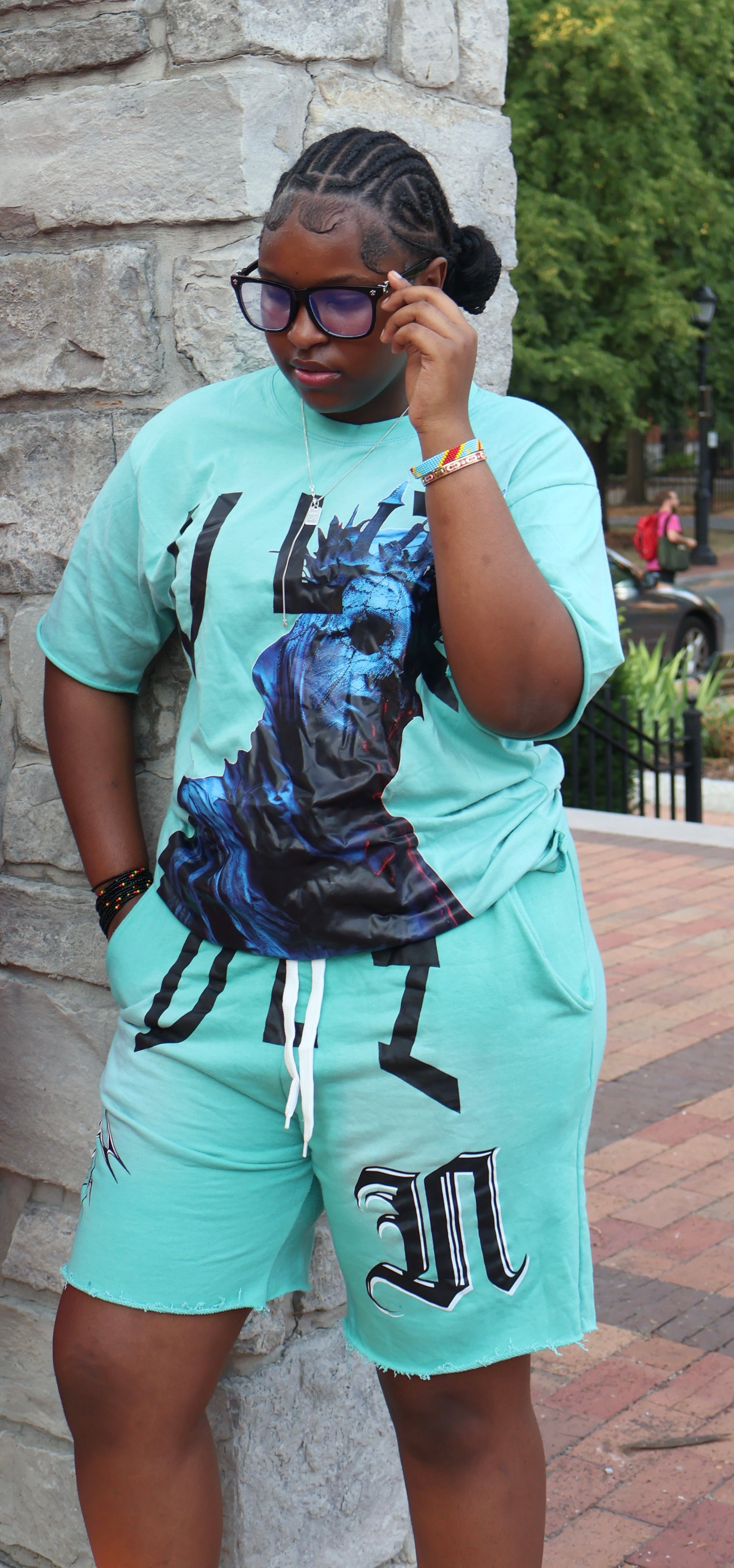 VLZ dyed short-sleeve T-shirt& Spray-short